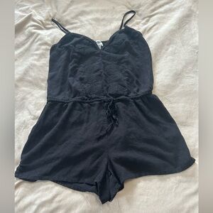 Old navy cute black romper swim suit cover up size small